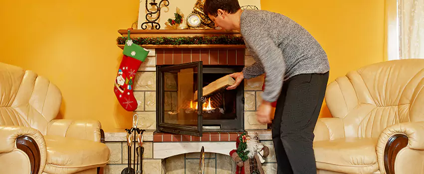 Rusted Metal Fireplace Restoration in Ormond Beach, Florida